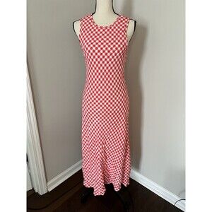 NWT WAYF Red And White Gingham Dress Small